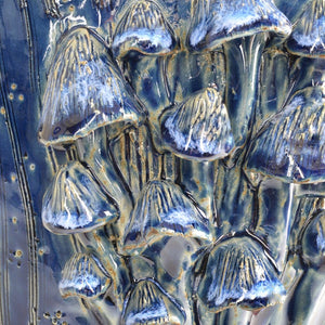 Conical Mushrooms Medium Dark Blue Vase