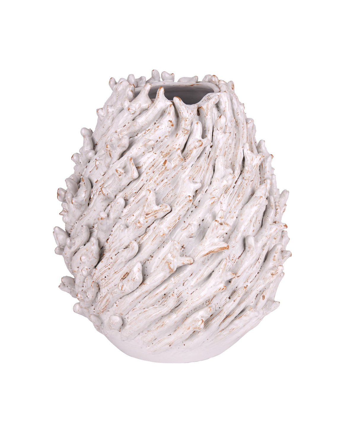 Seadrift Small White Vase