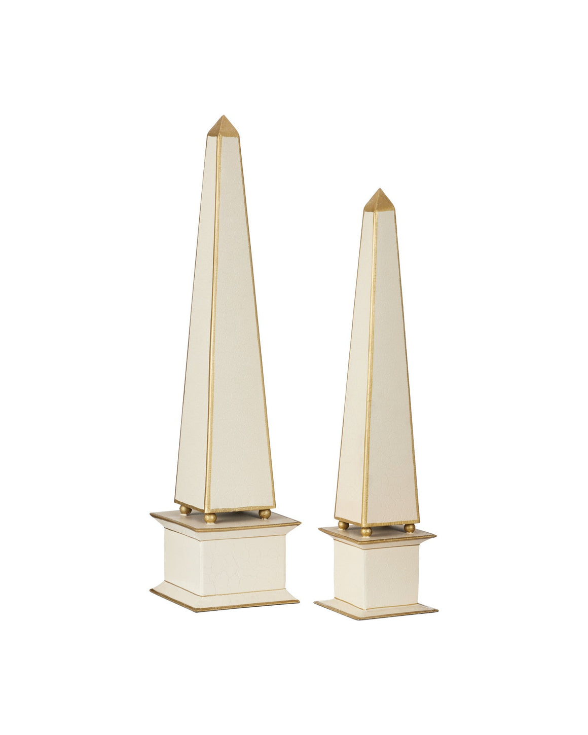 Daphne Ivory Obelisk Set of 2