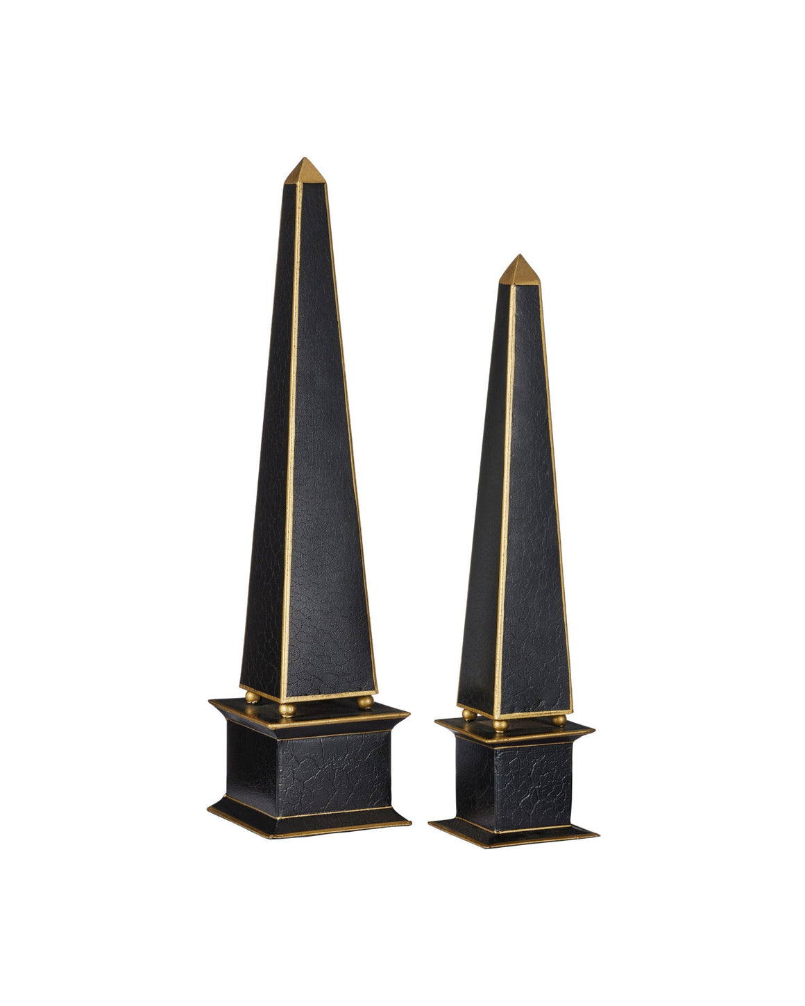 Daphne Black Obelisk Set of 2
