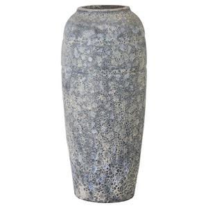 22 in. Tall Ceramic Vase – Reef Blue