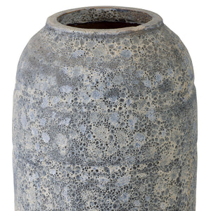 22 in. Tall Ceramic Vase – Reef Blue