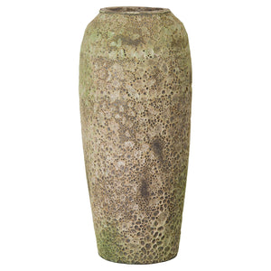 22 in. Tall Ceramic Vase – Reef Green