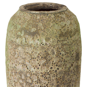 22 in. Tall Ceramic Vase – Reef Green