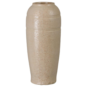 22 in. Tall Ceramic Vase – Distressed White