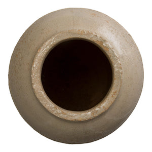 22 in. Tall Ceramic Vase – Distressed White