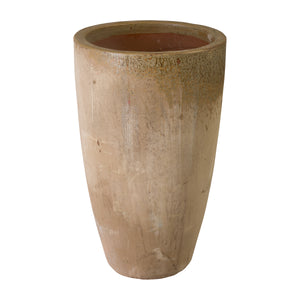 Saul 38 in. Antique Amber Ceramic Planter