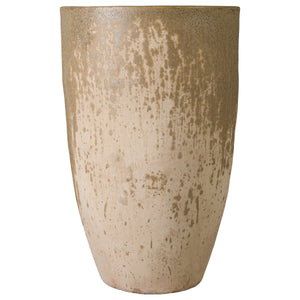 Saul 43 in. Antique Amber Ceramic Planter