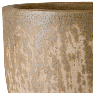 Saul 43 in. Antique Amber Ceramic Planter