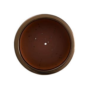 Small Tall Round Ceramic Planter - Gold