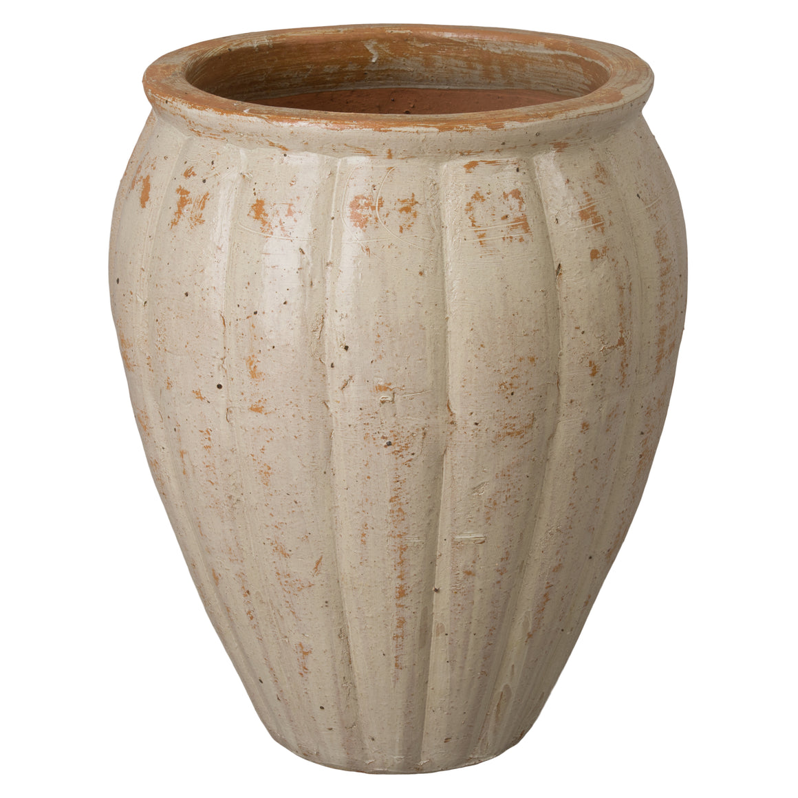 Large Tropical Sand Wave Ceramic Planter