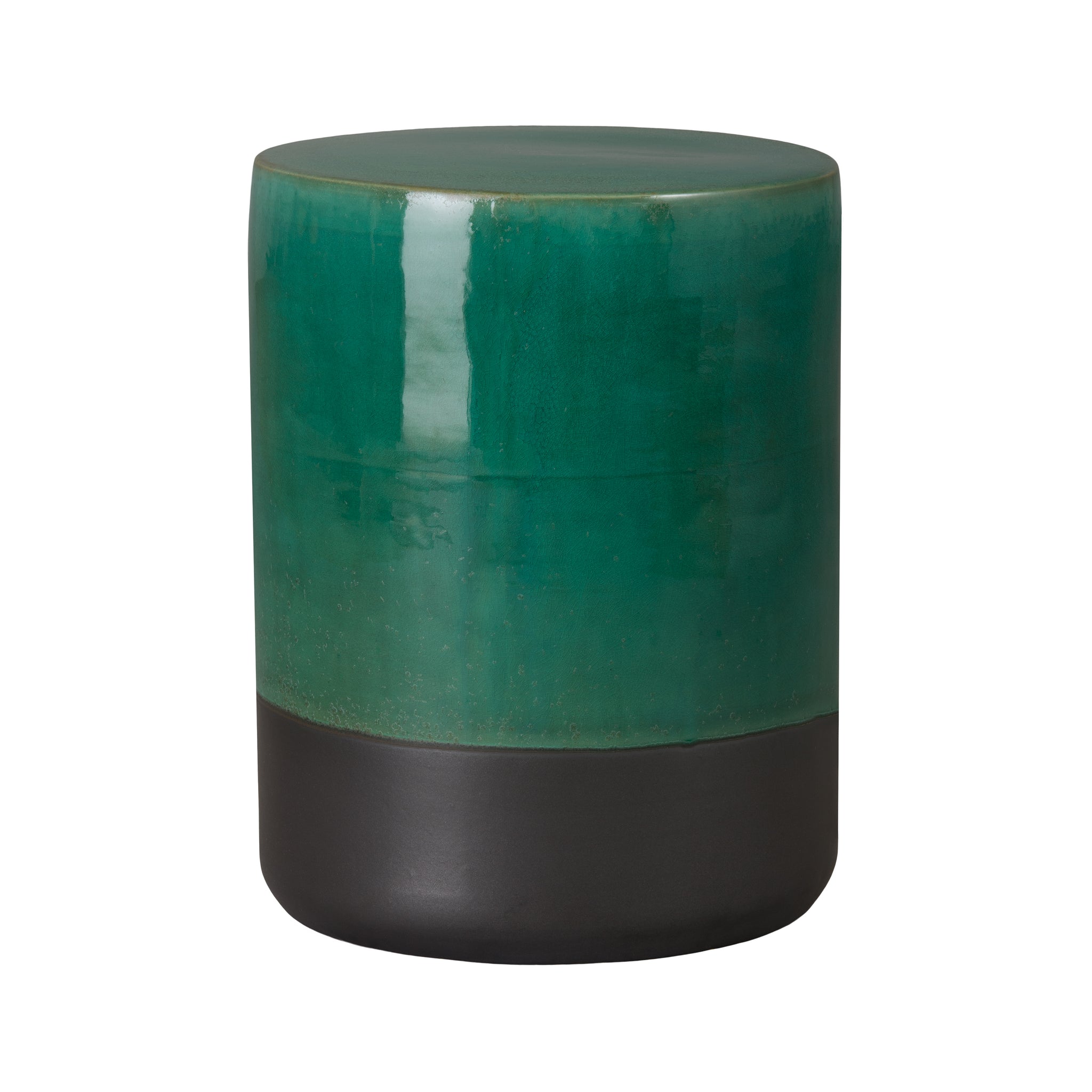 Garden Seat, Green/Matte Black 13.5X18.5"H