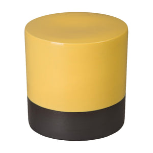 18" Two-Tone Garden Stool - Mustard Yellow