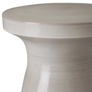 22" Plateau Ceramic Garden Stool/Table - Grey