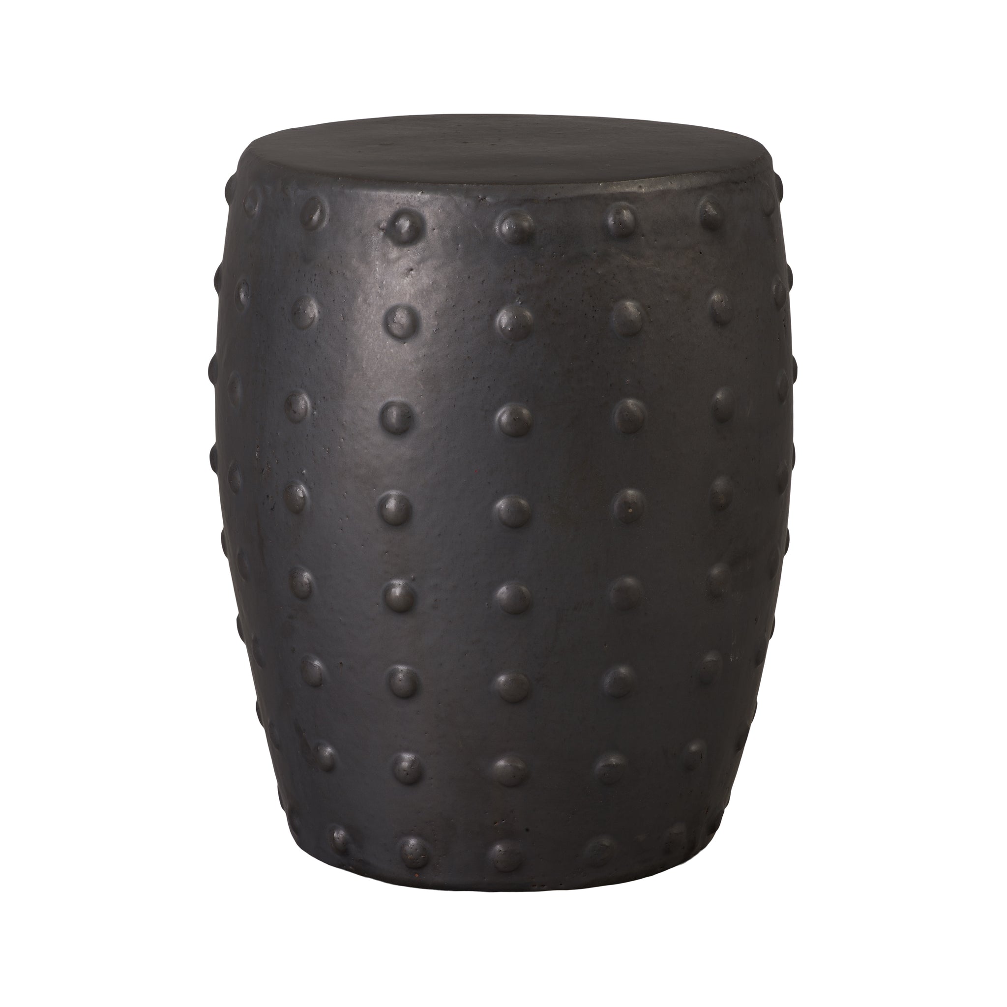 Stud Stool/Table, Matt Black 15X18"H