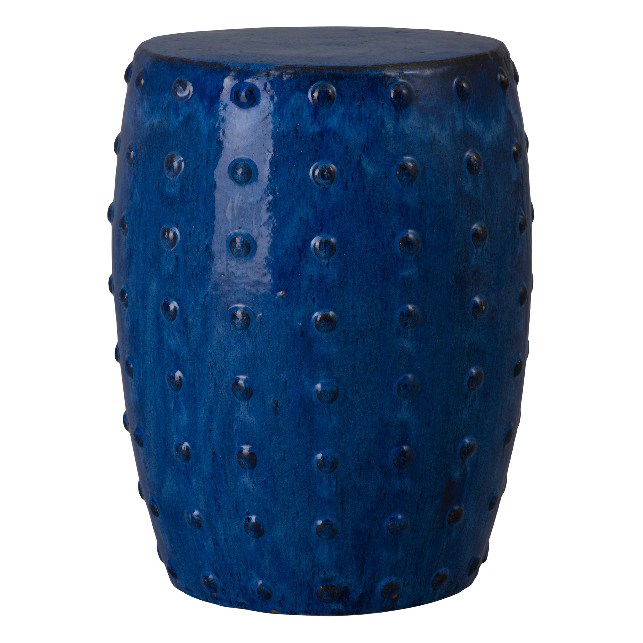 Large Stud Stool/Table, Blue 17X22"H