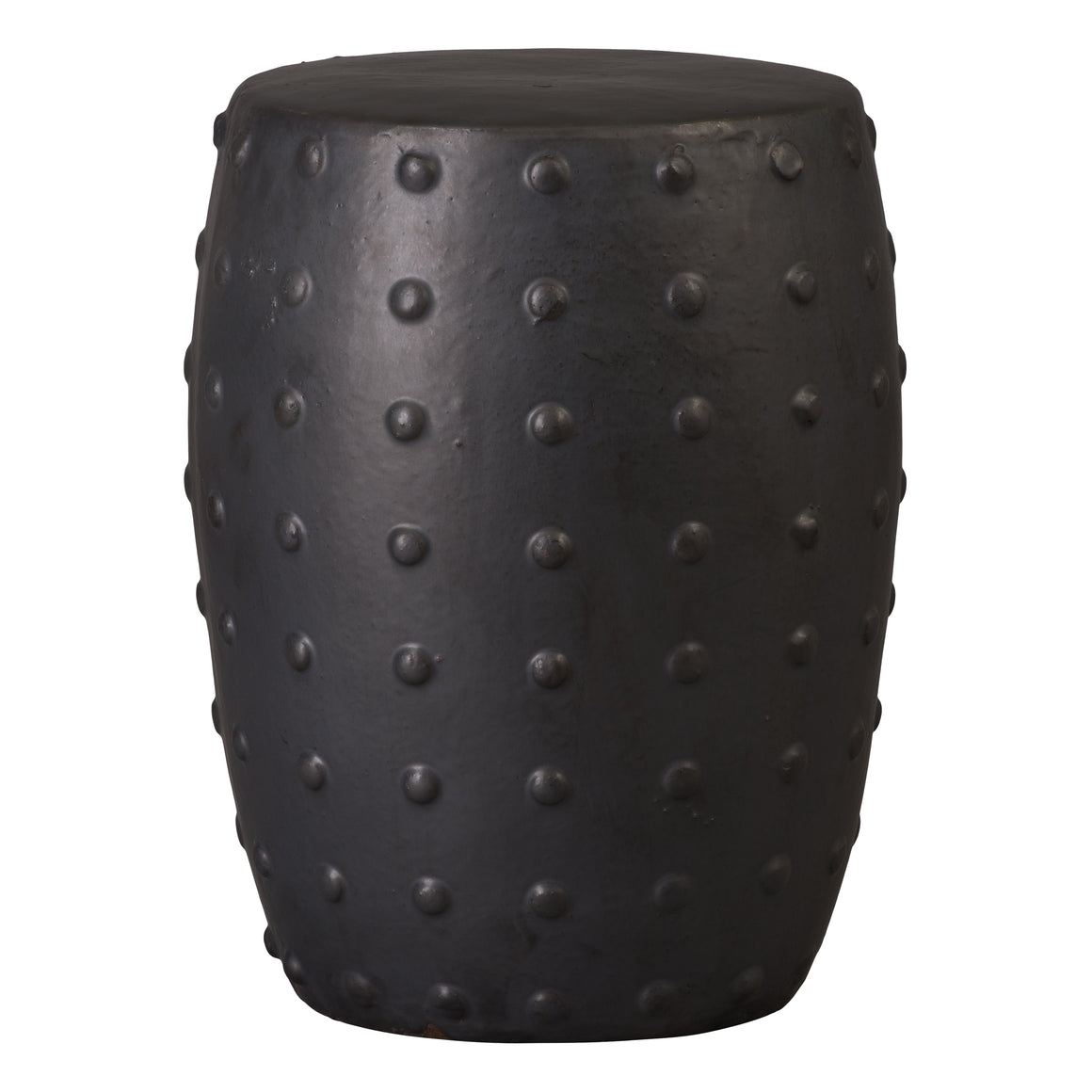 Large Stud Stool/Table, Matt Black 17X22"H