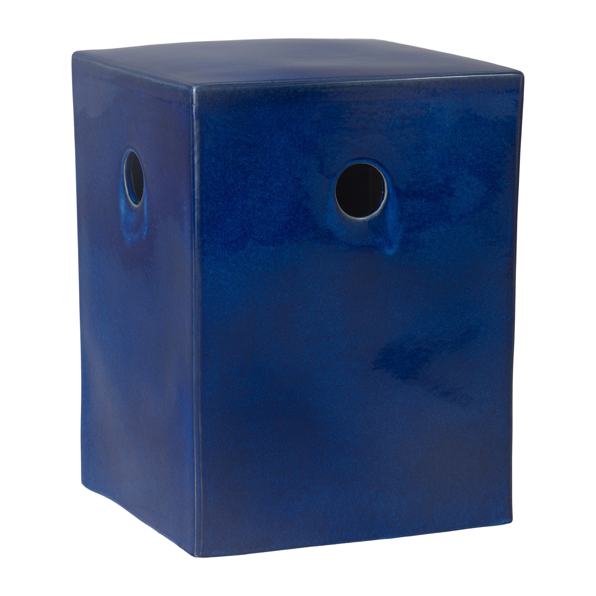 Square Stool/Table, Blue 12.5X18"H