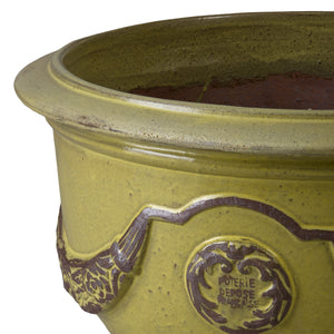 Anduze 20 in. French Yellow Ceramic Planter