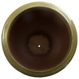 Anduze 20 in. French Yellow Ceramic Planter