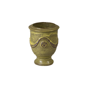 Anduze 16 in. French Yellow Ceramic Planter