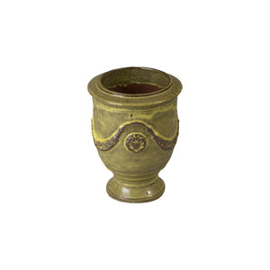 Anduze 16 in. French Yellow Ceramic Planter