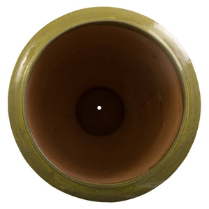 Anduze 31 in. French Yellow Ceramic Planter