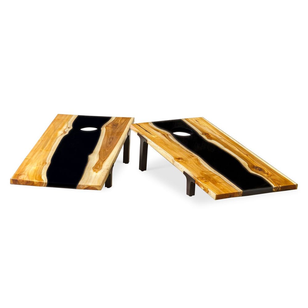 Uttermost Clearwood Black Cornhole Game Set/2