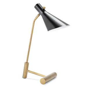 Spyder Task Lamp (Blackened Brass and Natural Brass)