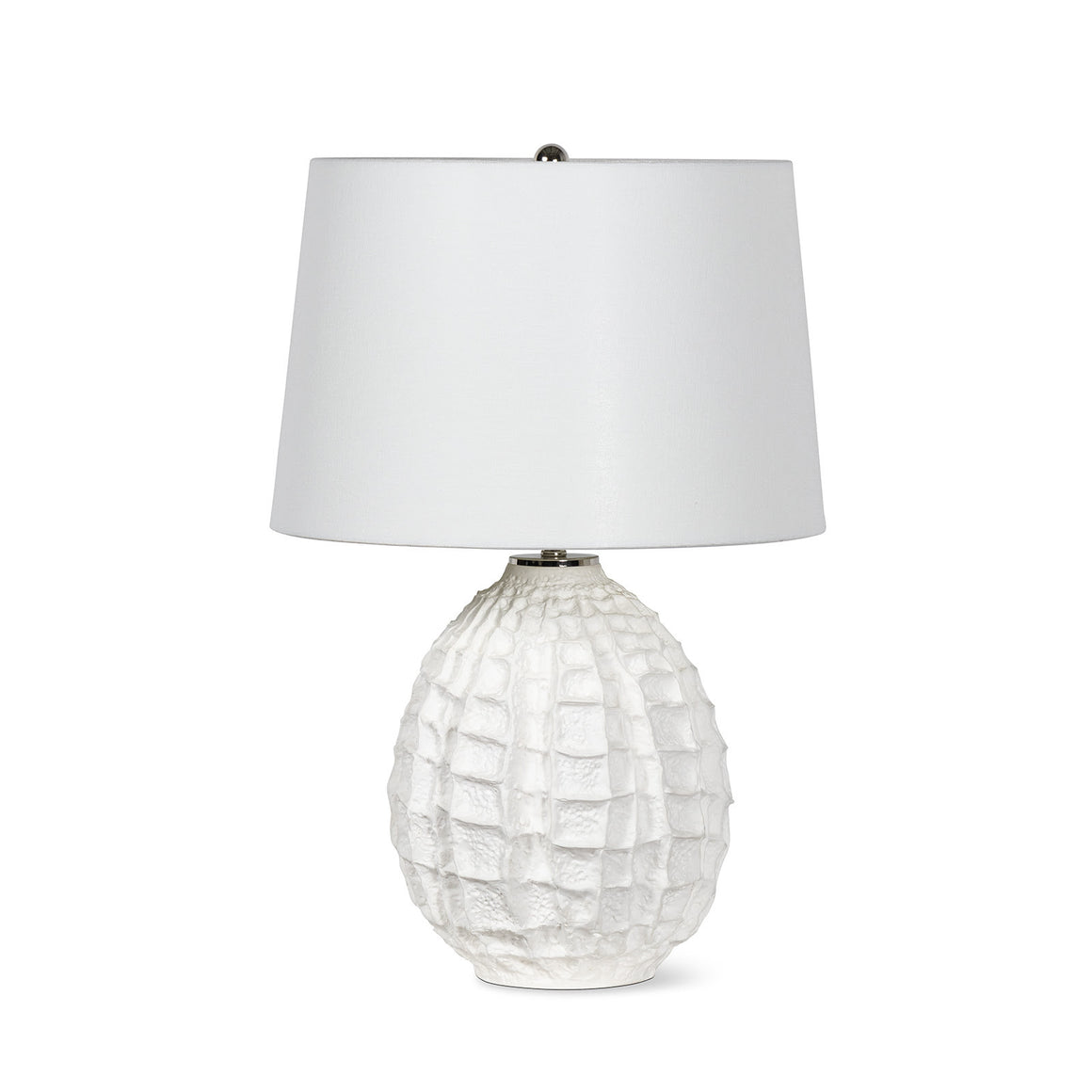 Caspian Ceramic Table Lamp (White) Small