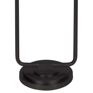Polly Double Arm Table Lamp (Blackened Brass with Green Shade)