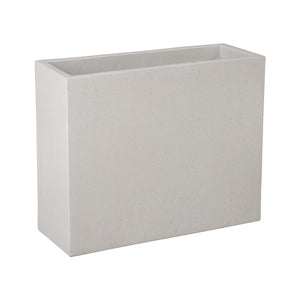 Small Septa Window Box White Terrazzo Planter