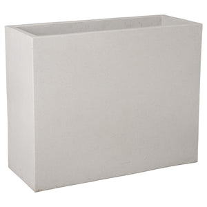 Large Septa Window Box White Terrazzo Planter