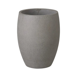 Medium Round Terrazzo Planter – Grey