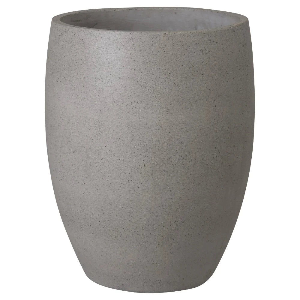 Large Round Terrazzo Planter – Grey