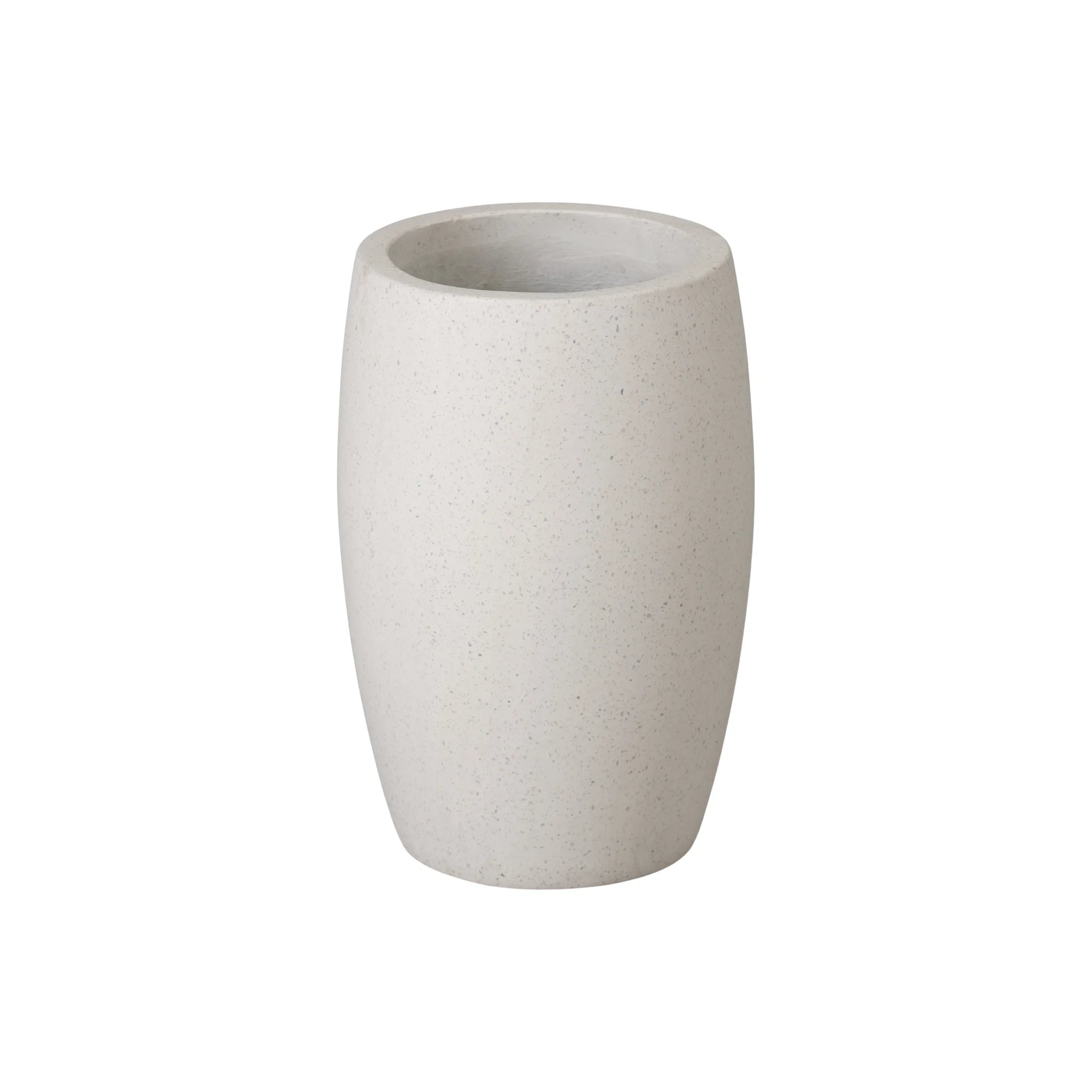terrazzo plant pot Small Round Terrazzo Planter – White