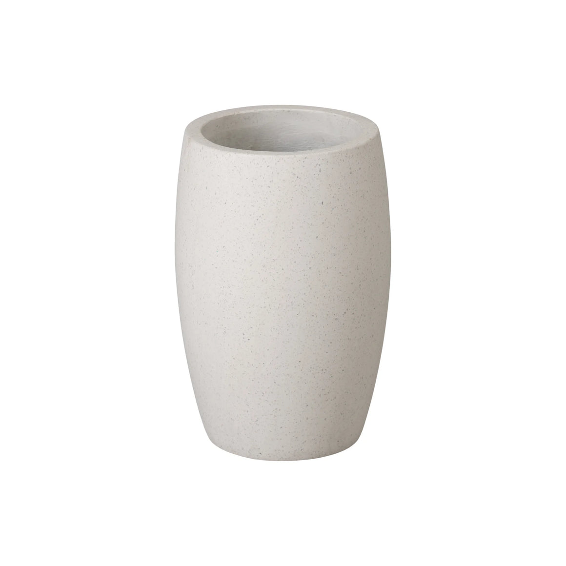 Small Round Terrazzo Planter – White