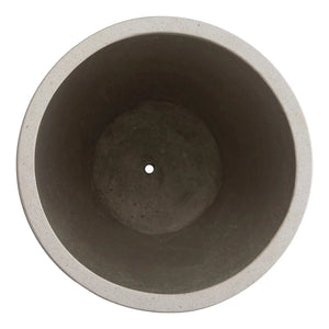 Large Round Terrazzo Planter – White