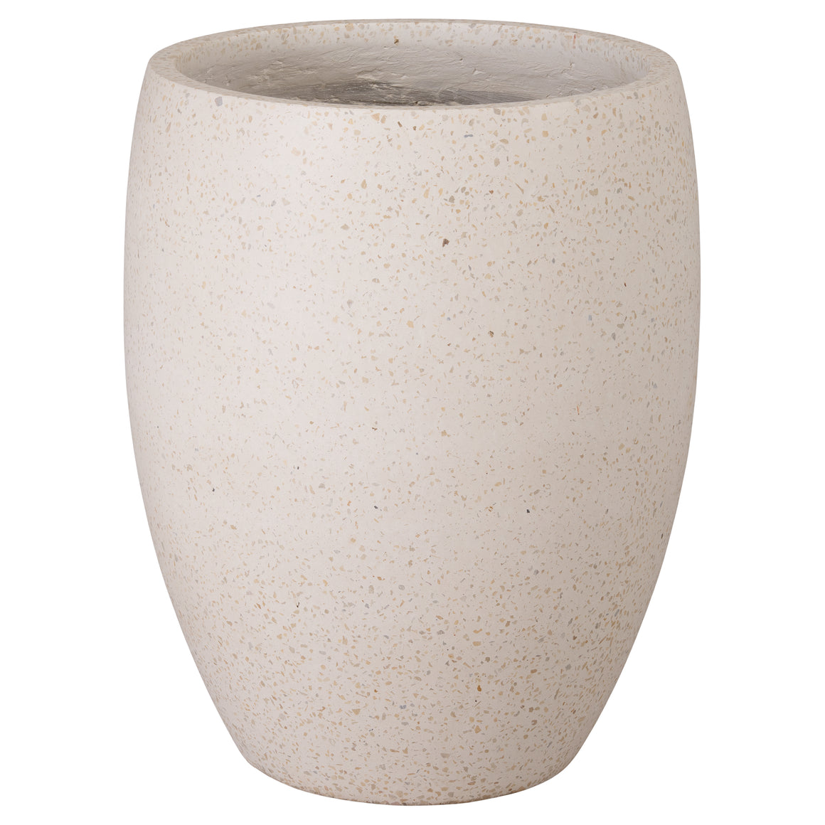 Round Planter, Terrazzo Yellow 22X27"H