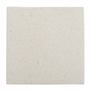 Ole Square Terrazzo Garden Stool - Matte White