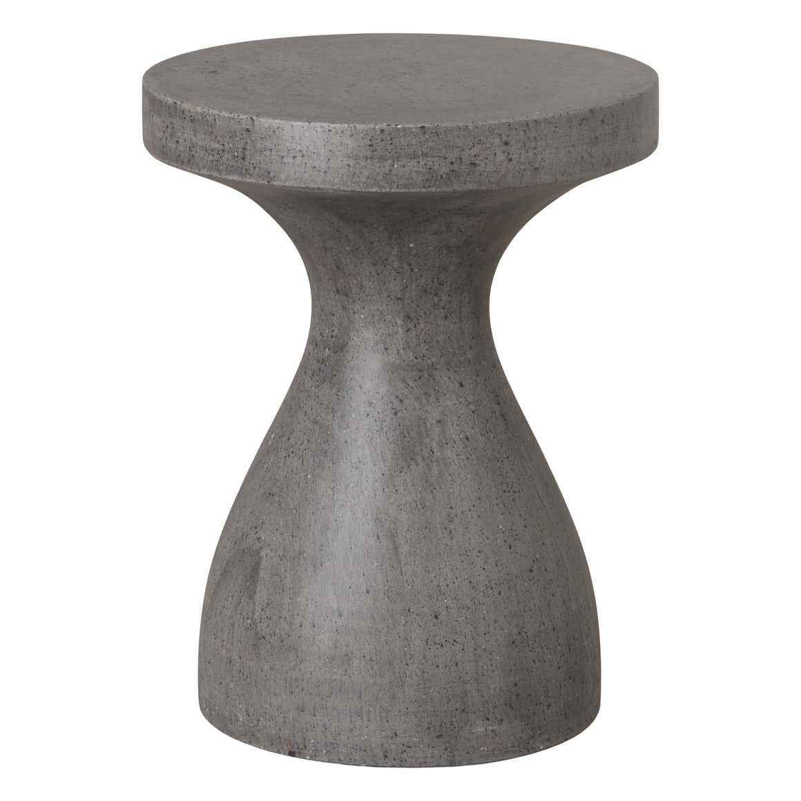 Large Caemen Teardrop Gray Terrazzo Garden Stool