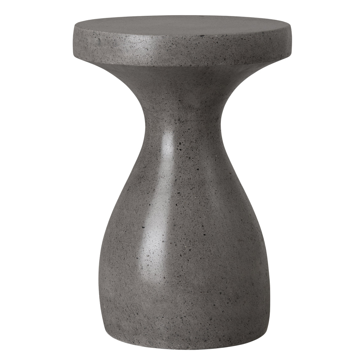 Caemen Teardrop Stool/Table, Terrazzo Gray 16X16X22"H