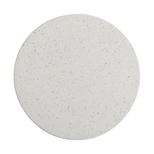 18" Round Valor Terrazzo Garden Stool- White