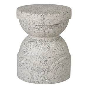 18" Round Noah Terrazzo Garden Stool- Taupe