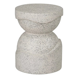 18" Round Noah Terrazzo Garden Stool- Taupe