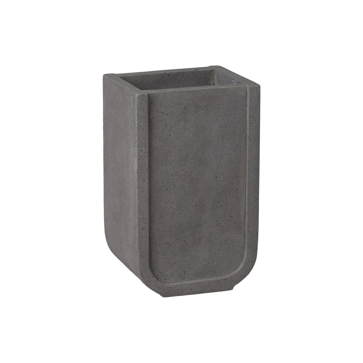 Uri Tall Planter Terrazzo Gray 12X10X20"
