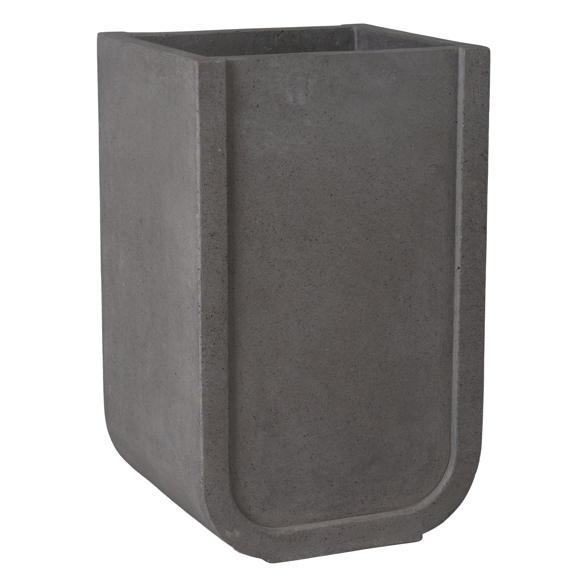 Uri Tall Planter Terrazzo Gray 20X18X32"H