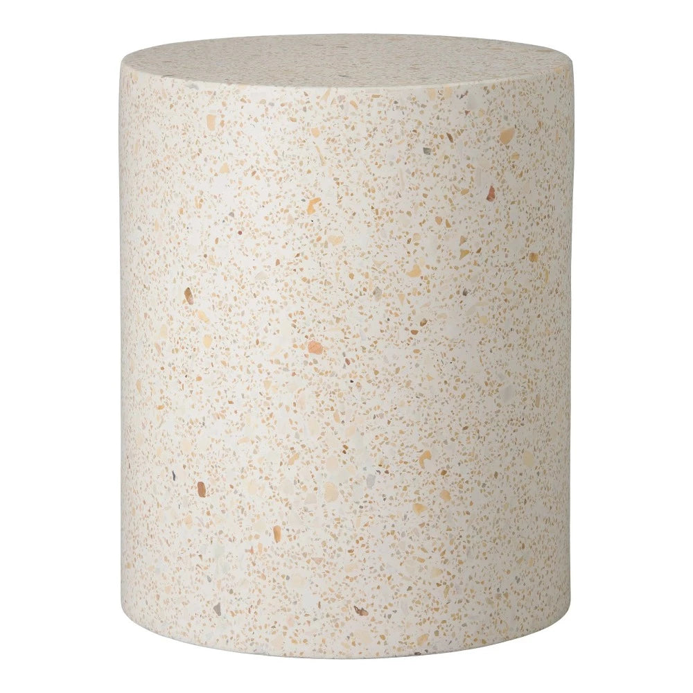 18" Cylinder Terrazzo Garden Stool - Yellow