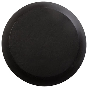 Round Terrazzo Garden Stool - Matte Black