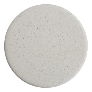 Thin Mushroom Terrazzo Garden Stool - Chalk White